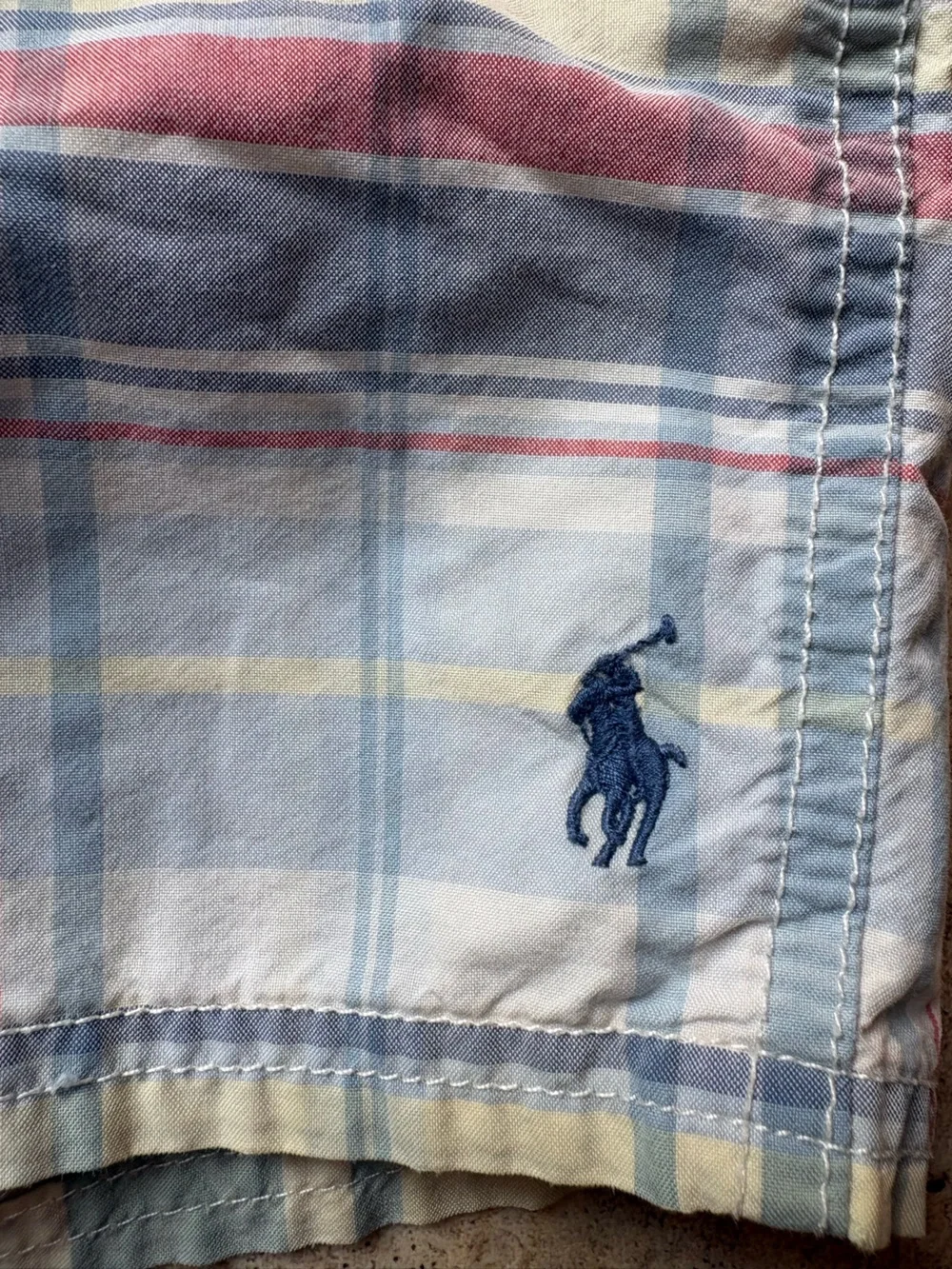 Polo Ralph Lauren Boys Swim Trucks Shorts Multi Plaid Boys 6